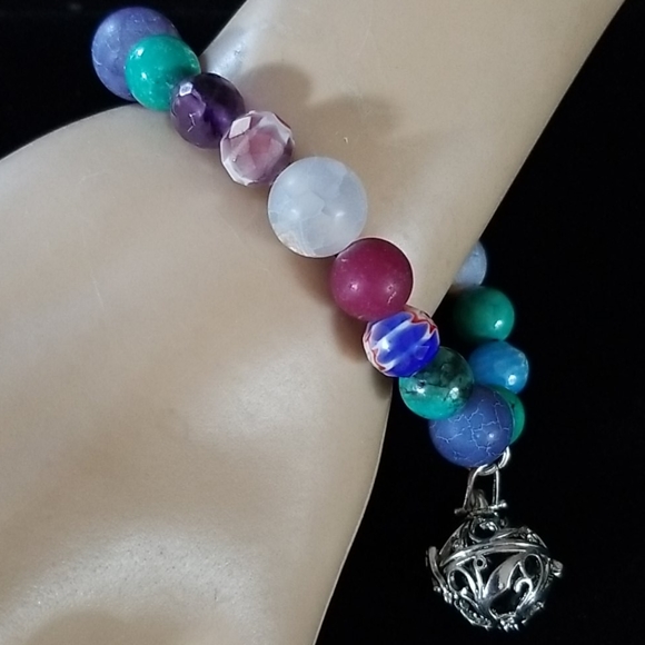 NWT Boho Beaded Diffuser Stretch Bracelet - Picture 11 of 16